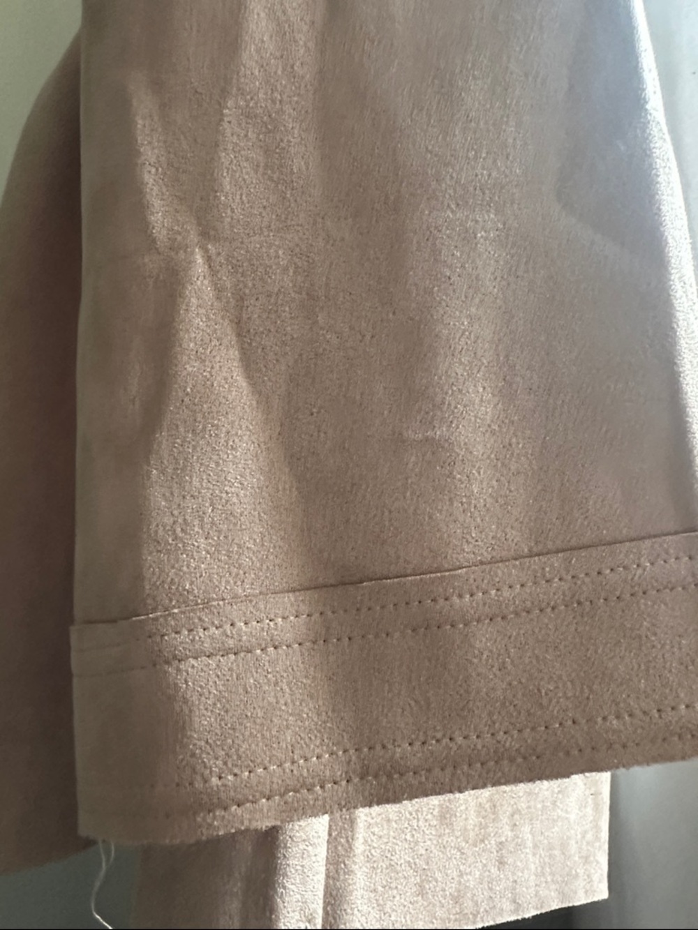 Listicle Faux Suede Drapey Taupe Lightweight Wrap with Tie Belt - Picture 6 of 13